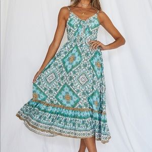 Your Last Chance Midi Dress Fortunate One Large